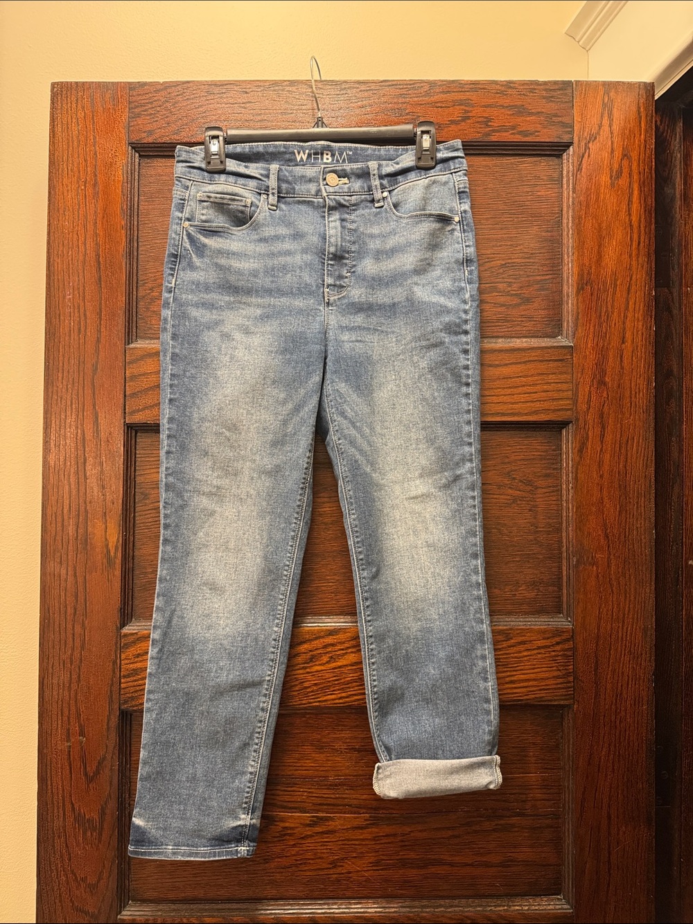 White House Black Market Faded Light Blue Boyfriend Jeans